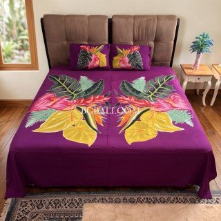 Hot Sale Rayon Bedsheet Hand Painted by Balinese Artisans